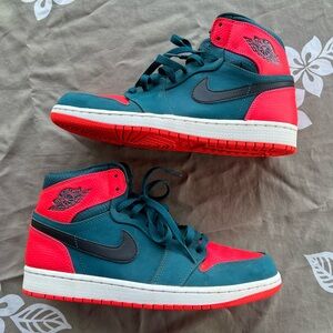 Nike Air Jordan 1 Retro High Russell Westbrook Teal & Orange Size 9.5